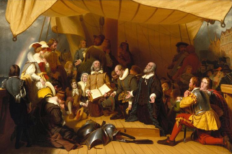 Embarkation of the Pilgrims, Robert Walter Weir